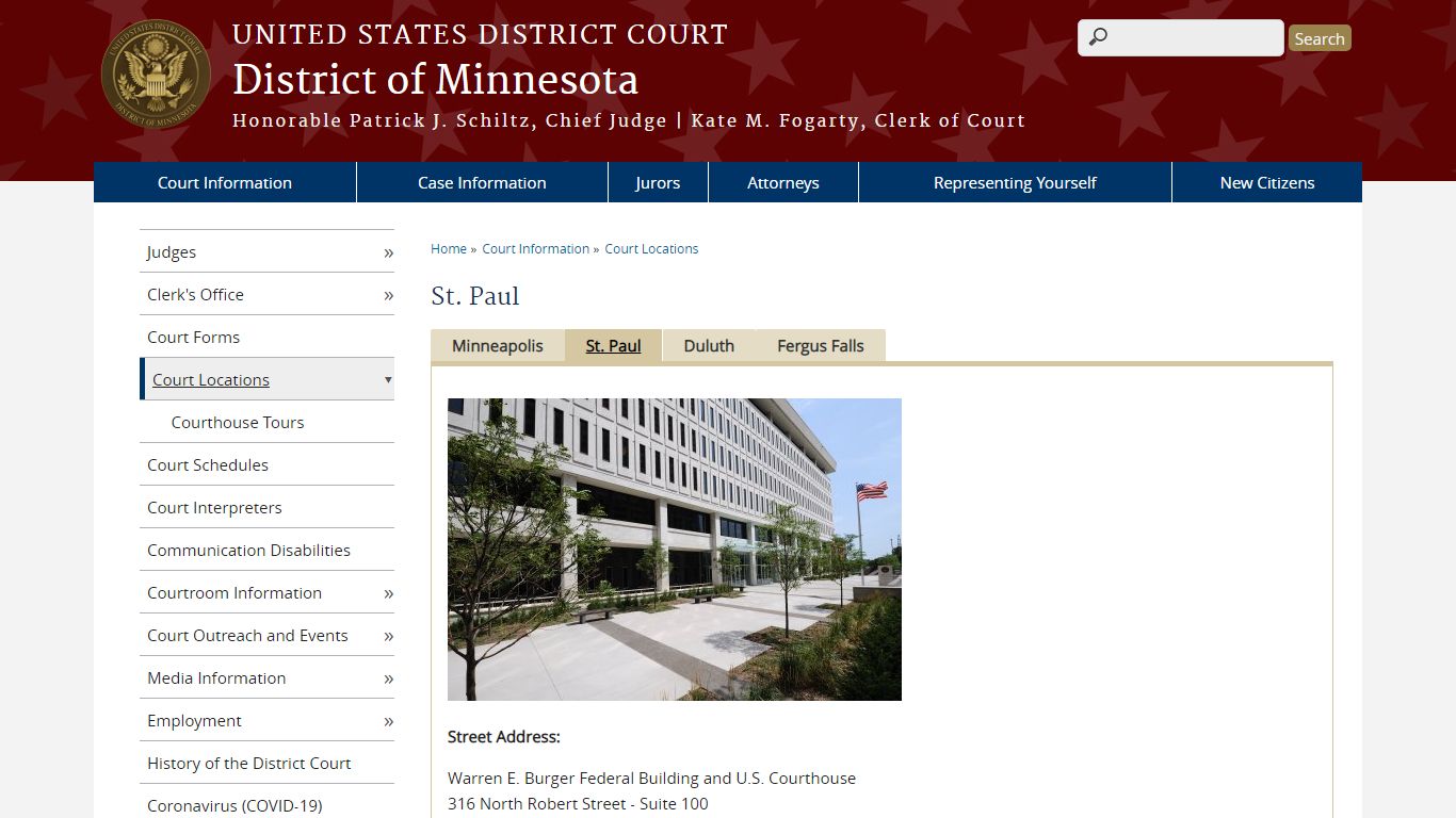 St. Paul | District of Minnesota | United States District Court